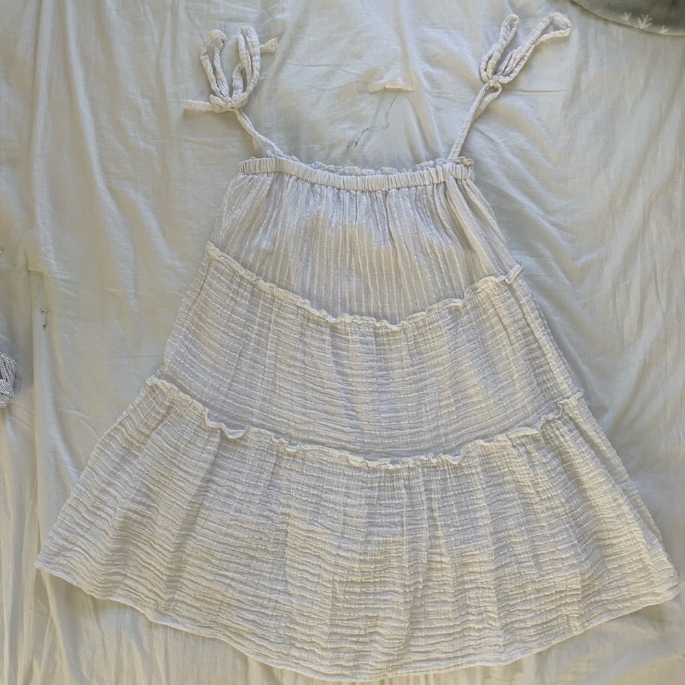 Flowy white sundress